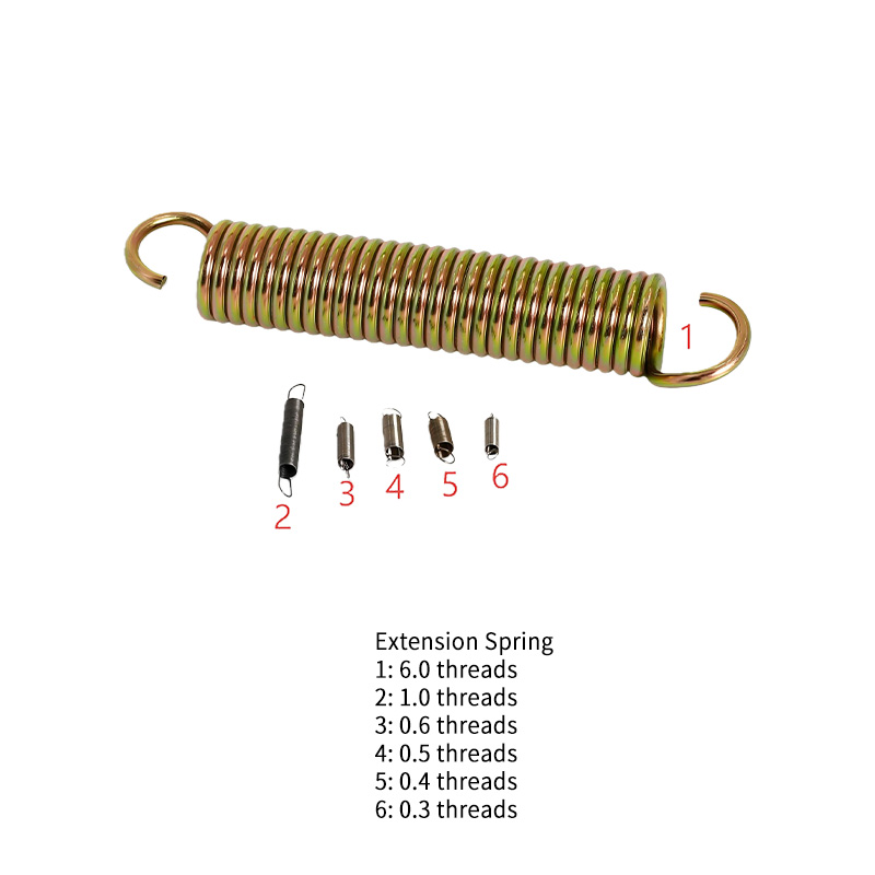 Extension Spring Products LA010 The products are suitable for home appliance industry, industrial industry, electronic appliances, gift craft accessories springs, large and small, copper and iron touch springs, battery springs, lighting springs, various compression springs, tension springs, torsion springs. Welcome to provide drawings and samples for proofing.